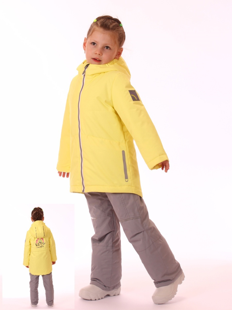 Куртка демисезонная для девочки																														 (1137- 862М желтый									)
