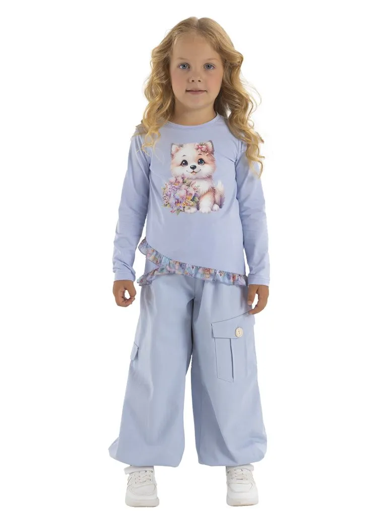 Лонгслив для девочки (О56794 сиреневый )