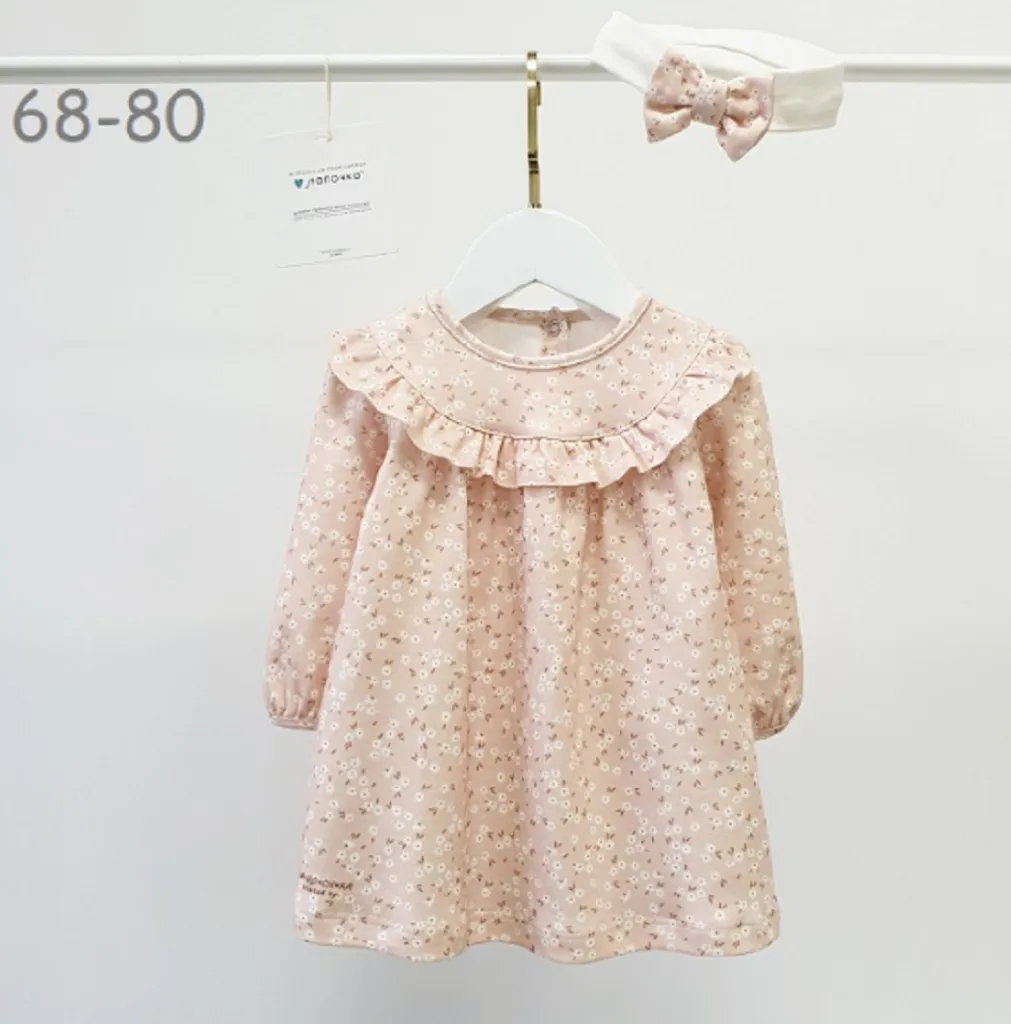 Комплект для девочки (К212/01П76-А56и нюдовый/цветочки )