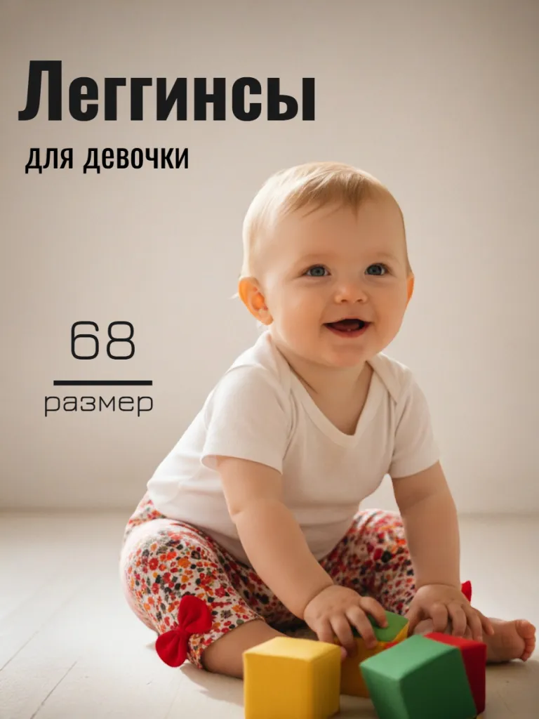 Леггинсы трикотажные для девочки (371539)