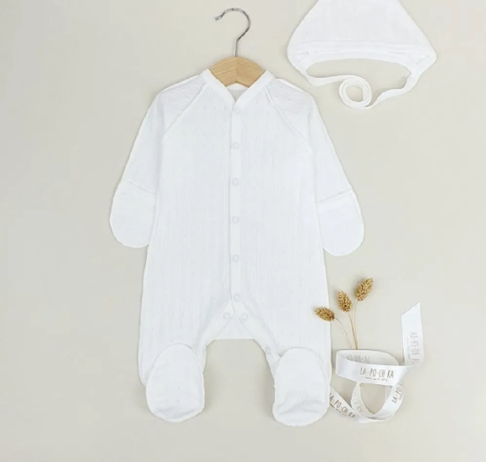 Комбинезон для малыша (К-К32ажур тофу)