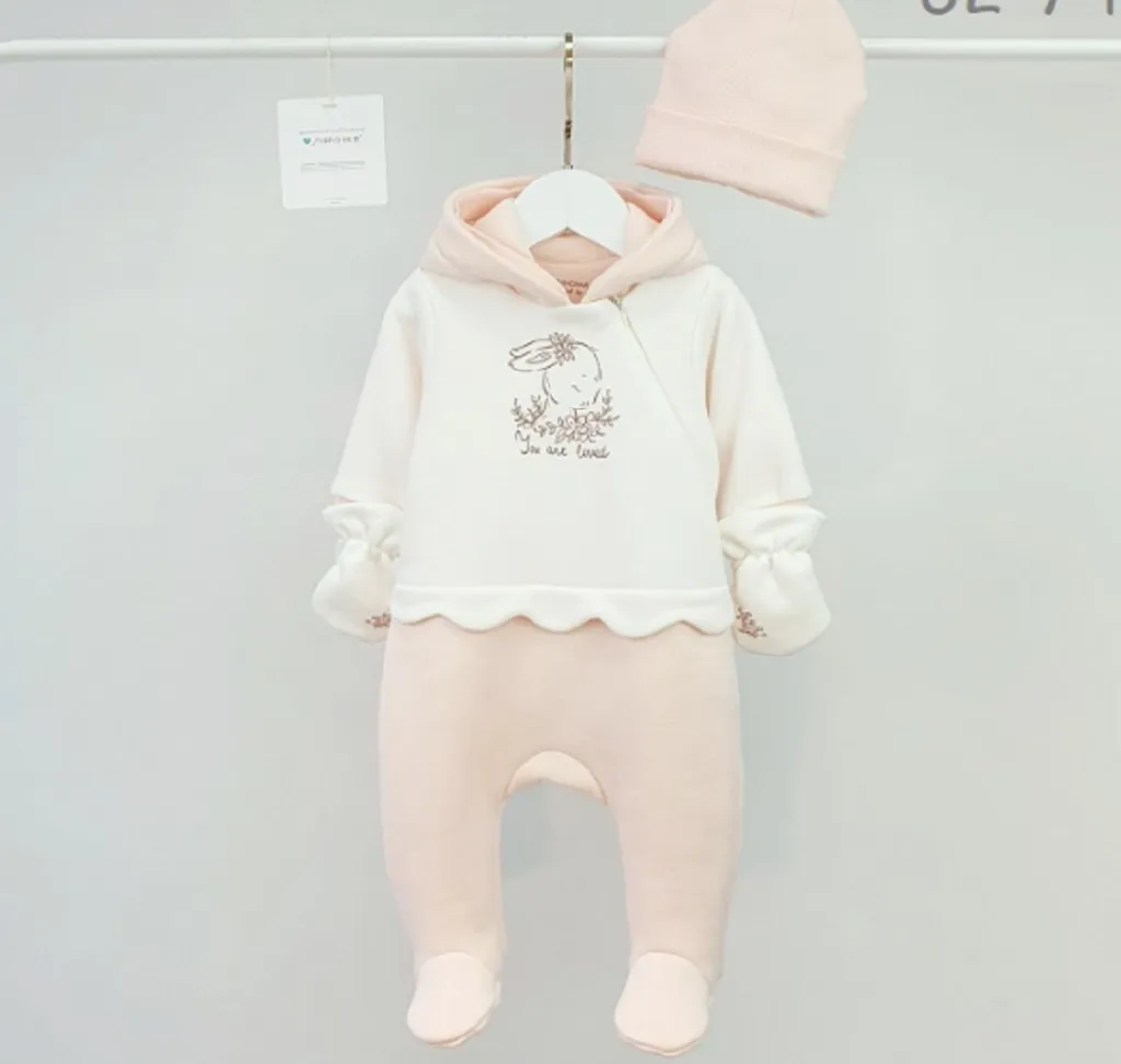 Комплект для девочки (К212/01К209-А128фн молочный/пудровый )