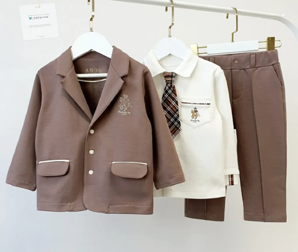 Комплект для мальчика (К194/00У158-00Б174фл мокко )