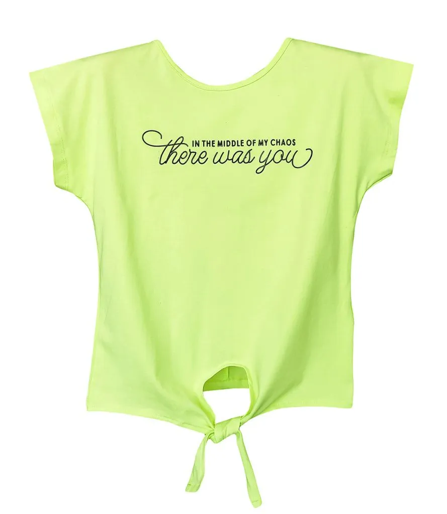 Футболка для девочки (5617TR салат.)