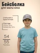 Бейсболка для мальчика (260325-KUK128 коричневый) Бейсболка для мальчика (260325-KUK128 коричневый)
