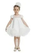 Платье нарядное для девочки (34110 экрю)