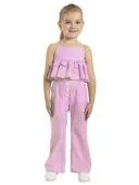 Комплект летний для девочки (О56847 бело-розовый)