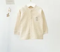 Кофточка для малыша (К211/00Ч1А/и бежевый/клетка)