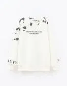 Свитшот для девочки (252111 молочный)