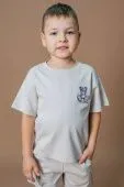 Футболка для мальчика (30029 серо-бежевый)