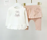 Комплект для девочки (К212/01Д94Б-01Л27и/р молочный/цветочек)