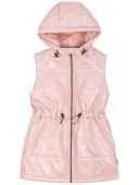 Жилет утепленный для девочки (9м4823 пудровый)