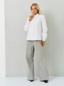 Блузка школьная для девочки (19489 белый)