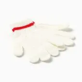 Перчатки для девочки (10525868 молочный)