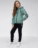 Спортивный костюм для девочки (213 зелёный)