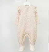 Комбинезон для девочки (К212/01К62и нюдовый/цветочки )