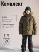 Комплект зимний для мальчика (2541 коричневый)