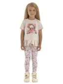 Лонгслив для девочки (О56812 бежевый ) Лонгслив для девочки (О56812 бежевый )