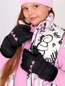 Перчатки для девочки (TCH-051 чёрный)