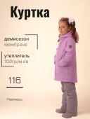 Куртка демисезонная для девочки (1137- 862М лиловый)