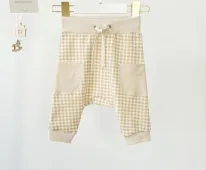 Брюки для малыша (К211/00Б84Б/и бежевый/клетка )