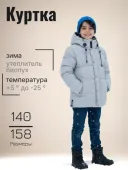 Куртка зимняя для мальчика (D108 светло-серый)