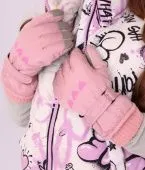 Перчатки для девочки (TCH-051 розовый)