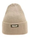 Шапка демисезонная для девочки (Релакс бежевый)