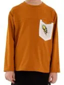 Лонгслив для мальчика (О37178 коричневый)