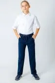 Брюки школьные для мальчика (71565K синий) Брюки школьные для мальчика (71565K синий)