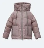 Куртка зимняя для девочек (22651W серо-розовый)