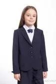 Жакет школьный для девочки (2038-04 синий) Жакет школьный для девочки (2038-04 синий)