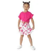 Юбка-шорты для девочки (30-6050 белый)