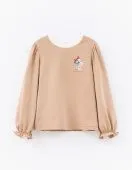 Лонгслив для девочки (252070 бежевый) Лонгслив для девочки (252070 бежевый)