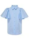 Блузка школьная для девочки (619 голубой)