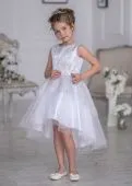 Платье нарядное для девочки (Гламур белый) Платье нарядное для девочки (Гламур белый)