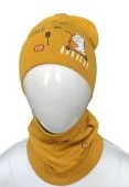 Комплект детский шапка и воротник (5126 желтый) Комплект детский шапка и воротник (5126 желтый)