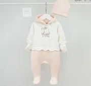 Комплект для девочки (К212/01К209-А128фн молочный/пудровый )