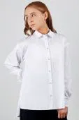 Блузка школьная для девочки (19488 белый)