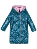 Пальто зимнее для девочки (6з4423 изумруд)