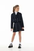 Жакет школьный для девочки (0718 синий)