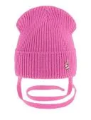 Шапка демисезонная для девочки (Шпилька фуксия)