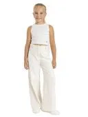 Брюки для девочки (О56927 молочный)
