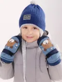 Варежки для мальчика (TCH-035 голубой)