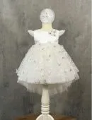 Платье нарядное для девочки (308 крем.)