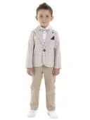 Брюки для мальчика (О46956 бежевый)