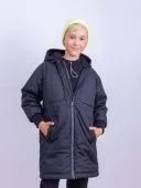 Парка демисезонная для мальчика (ноиз 22К86 черн.)