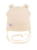 Шапка демисезонная для девочки (Элли светло-бежевый)