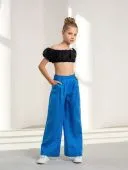 Брюки для девочки (1001-233 голубой) Брюки для девочки (1001-233 голубой)