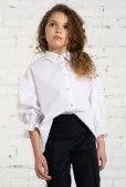 Блузка школьная для девочки (06143 белый) Блузка школьная для девочки (06143 белый)